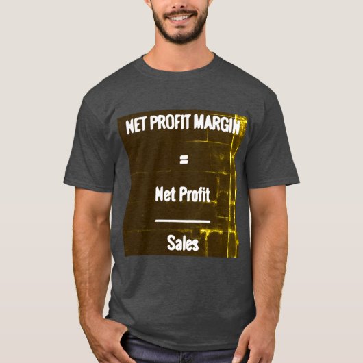 "Nettowinstmarge" T-shirt (Voorkant)