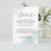 Nettoyage aquarelle | Carte de boîtier Blue Detail (Debout devant)