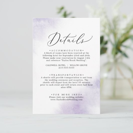 Nettoyage aquarelle | Carte de boîtier de détails (Debout devant)