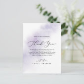 Nettoyage aquarelle | Carte de réception en Merci  (Debout devant)