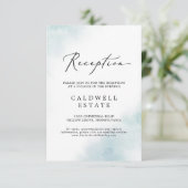 Nettoyage aquarelle | Carte d'insertion de récepti (Debout devant)