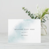 Nettoyage aquarelle | Carte multifonction bleue (Debout devant)