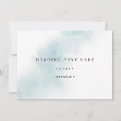 Nettoyage aquarelle | Carte multifonction bleue (Devant)