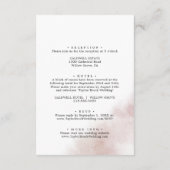 Nettoyage aquarelle | Invitation du soir Blush (Dos)