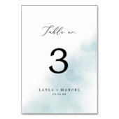 Nettoyage aquarelle | Numéro de table bleue (Dos)