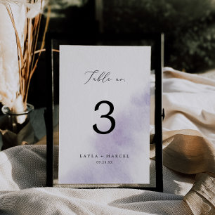 Nettoyage aquarelle   Numéro de table pourpre
