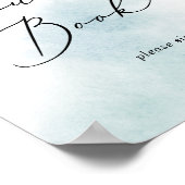 Nettoyage aquarelle | Panneau du livre d'or bleu (Coin)