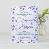 Nettoyage aquarelle | Purple La Faire-part de mari (Debout devant)