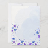 Nettoyage aquarelle | Purple La Faire-part de mari (Dos)