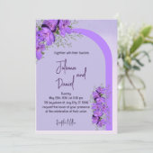 Nettoyage aquarelle | Purple La Faire-part de mari (Debout devant)