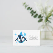 Nettoyage avec un outil carte de visite (Debout devant)