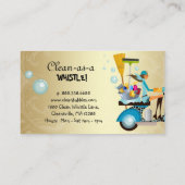 Nettoyage Carte de visite Scooter fille or (Dos)