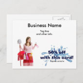 Nettoyage Carte postale Affaires (Devant / Derrière)