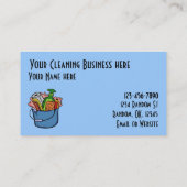 Nettoyage de cartes de visite personnalisables (Dos)