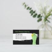 Nettoyage de la maison Cartes de visite uniques si (Debout devant)