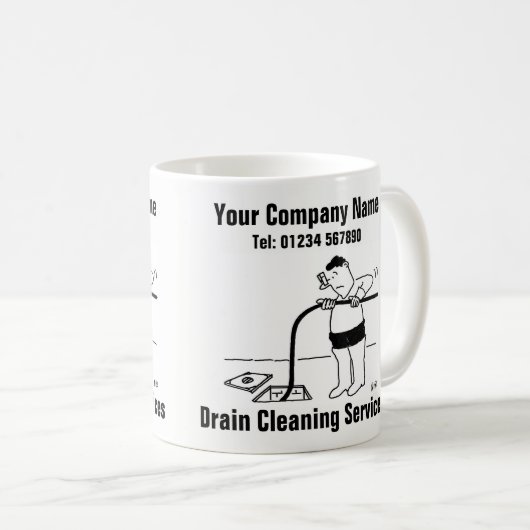 Nettoyage des eaux usées - Mug de dessin (Devant droit)