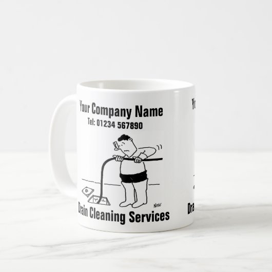 Nettoyage des eaux usées - Mug de dessin (Devant gauche)