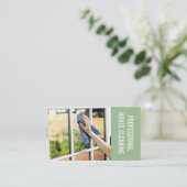 Nettoyage des fenêtres de la maison, Carte de visi (Debout devant)