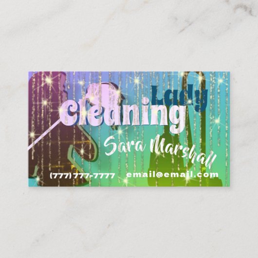 Nettoyage Lady Sparkle Carte de visite (Devant)