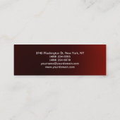 Nettoyage maigre Simple moderne Carte de visite ro (Dos)