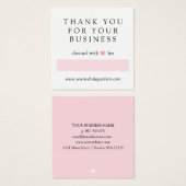 Nettoyé Avec Amour Rose Coeur Merci (Devant & derrière)