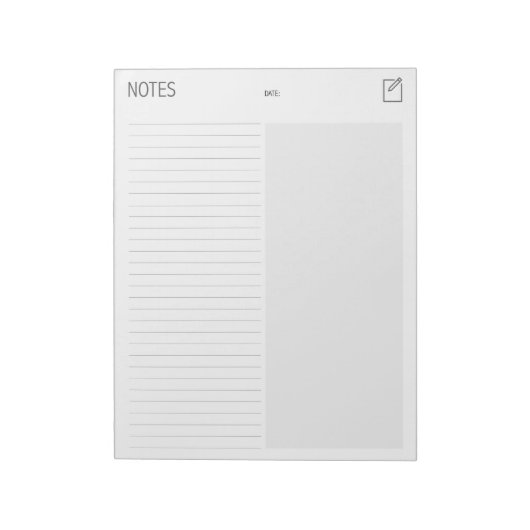 Nettoyer + Bloc-notes simple (Tourné)