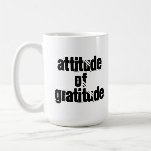 Nettoyer et Sober 12 pas Attitude de Gratitude Mug