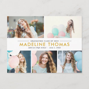 Nettoyer la carte postale Collage Graduation