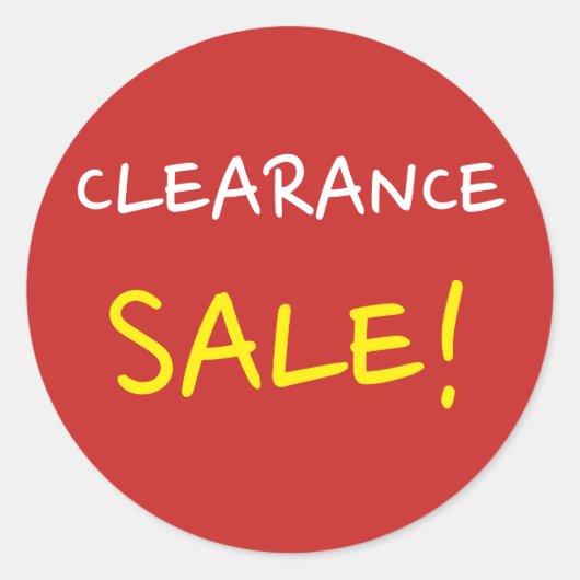 "NETTOYER LA VENTE !" sticker rond (Devant)