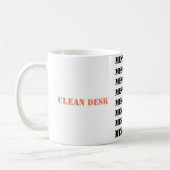 Nettoyer le bureau/ Messager le bureau Mug (Gauche)