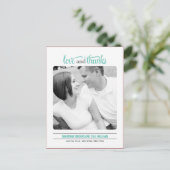 Nettoyer le Carte de remerciements Mariage (Debout devant)