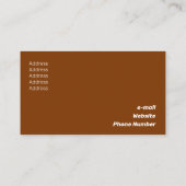 Nettoyer le Carte de visite classique en briques (Dos)