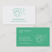 Nettoyer le Carte de visite de service de nettoyag (Devant / Derrière)