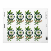 Nettoyer le Étiquette de thé vert moderne Modèles (Feuille entière)