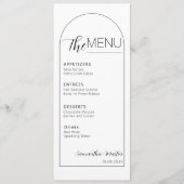 Nettoyer le menu Mariage de script de texte minima (Devant)