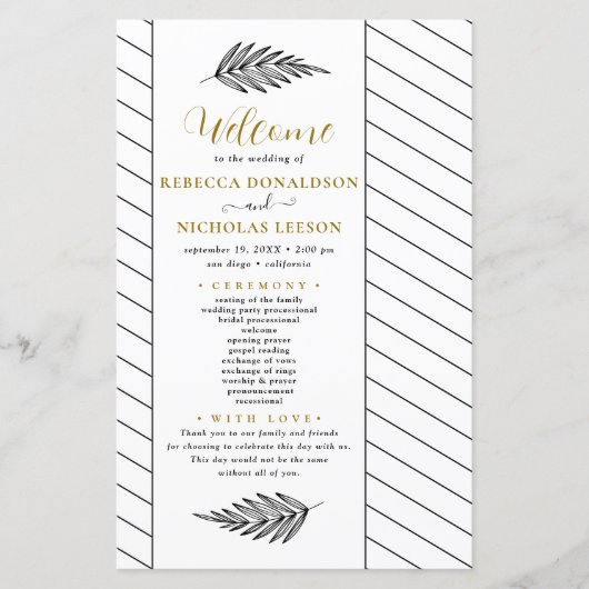 Nettoyer le script de texte Programme de mariage m (Devant)