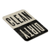 Nettoyer | Magnet de lave-vaisselle style presse-l (Côté Droit)