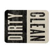 Nettoyer | Magnet de lave-vaisselle style presse-l (Horizontal)