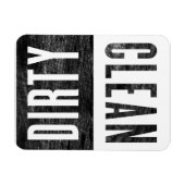 Nettoyer | Magnet de lave-vaisselle style presse-l (Horizontal)