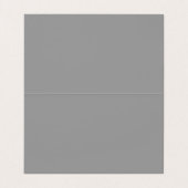 Nettoyer Monogramme gris simple Carte de visite mo (Intérieur déplié)