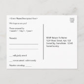 Nettoyer "r.s.v.p." Carte postale (Dos)