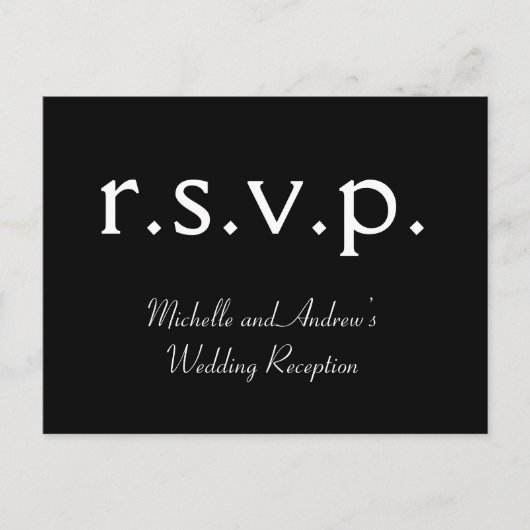 Nettoyer "r.s.v.p." Carte postale (Devant)