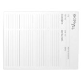 Nettoyer + Recette simple Pages ii Bloc-notes (Devant)