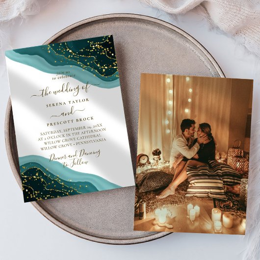 Nettoyer Script Minimal Belle Faire-part de mariag