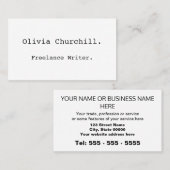 Nettoyer un Carte de visite professionnel minimali (Devant / Derrière)