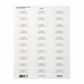 Nettoyer un Étiquette Décontracté simple et inform (Feuille entière)