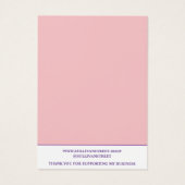 Nettoyer une carte d'affichage simple collier rose (Dos)