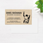 Nettoyeur de fenêtre sur l'échelle (Bureau)