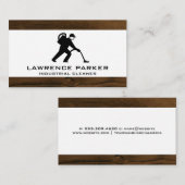 Nettoyeur industriel | Carte de visite de coupe en (Devant / Derrière)