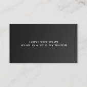 Nettoyeurs, Carte de visite de nettoyage à sec (Dos)